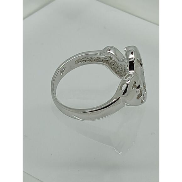 Vintage Estate Jewelry .925 Thailand Sterling Silver Ring Size 5.5 I LOVE YOU - Picture 11 of 16